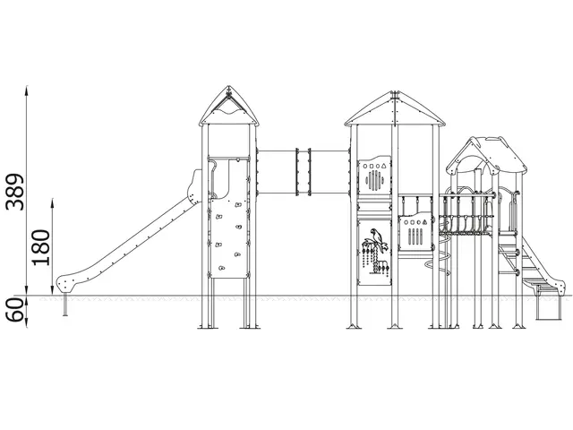 Orbis lekeslott 14 L626 x B954 x H389 cm 