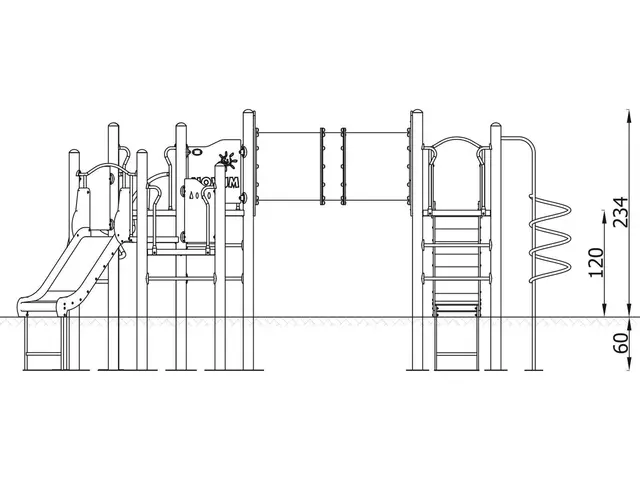 Orbis lekeplatform 8 L536 x B622 x H239 cm 