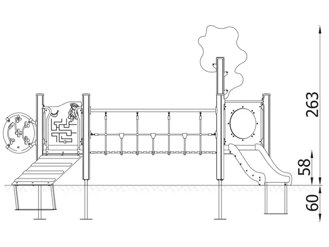 Orbis mini lekeapparat 2 L475 cm x B185 cm x H263 cm 