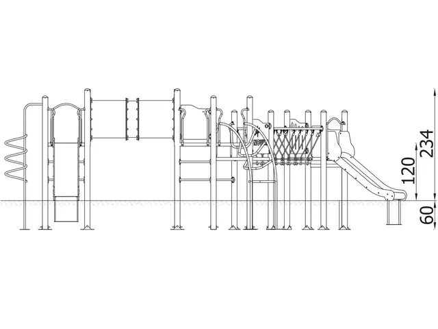 Orbis lekeplatform 9 L724 x B841 x H234 cm 