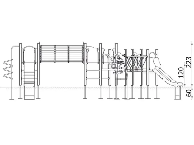 Lekeapparat Platform 9 L970 x B495 x H231 cm 