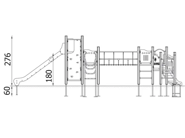 Lekeapparat Platform 10 L990 x B515 x H295 cm 