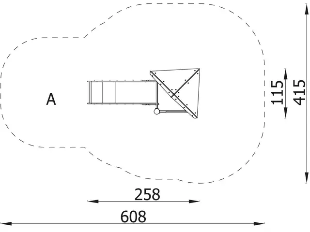 Orbis lekeapparat tårn 1 L115 x B258 x H274 cm 