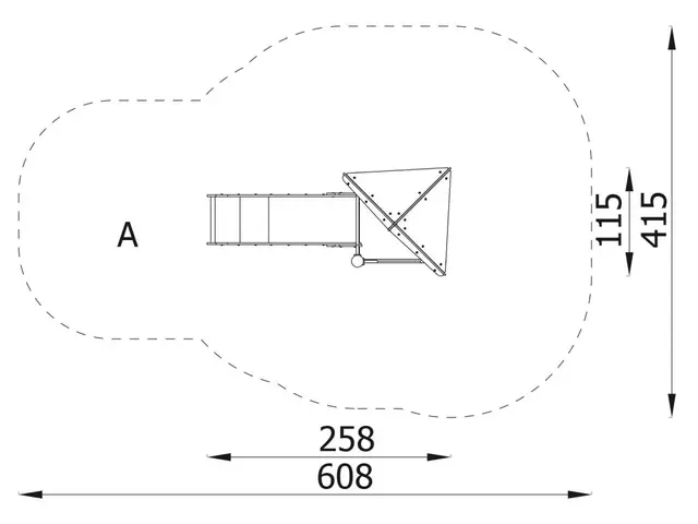 Lekeapparat Tower 1 258 x 115 cm 