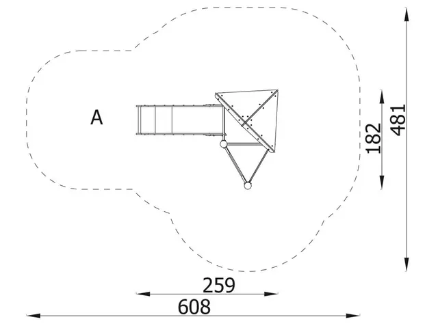 Lekeapparat Tower 2 L275 x B195 x H260 cm 