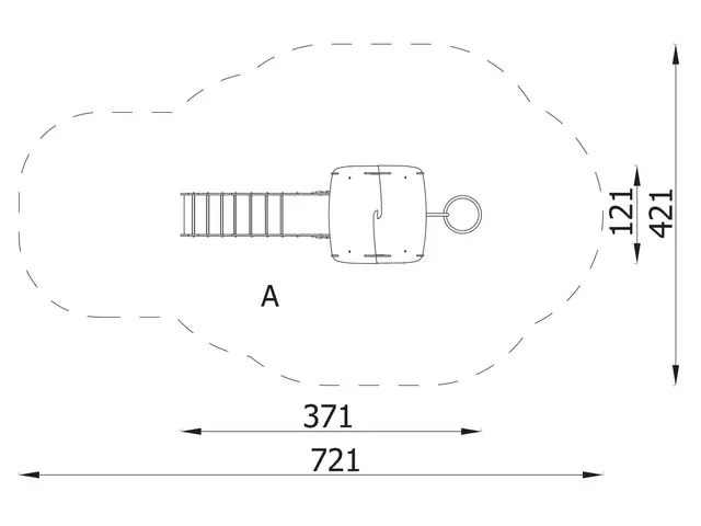 Orbis lekeapparat tårn 5 L121 x B371 x H295 cm 