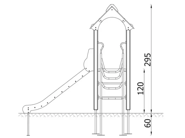 Lekeapparat Tower 6 L370 x B245 x H295 cm 