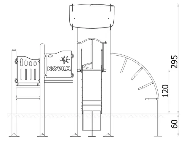 Orbis lekeapparat tårn 11 L371 x B394 x H295 cm 