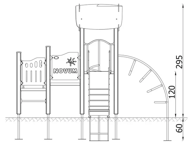 Lekeapparat Tower 11 L394 x B371 x H295 cm 