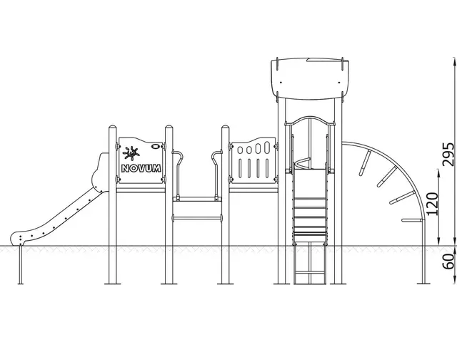 Orbis lekeapparat tårn 12 L371 x B647 x H295 cm 
