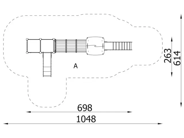 Lekeapparat Tower 14 L745 x B280 x H330 cm 