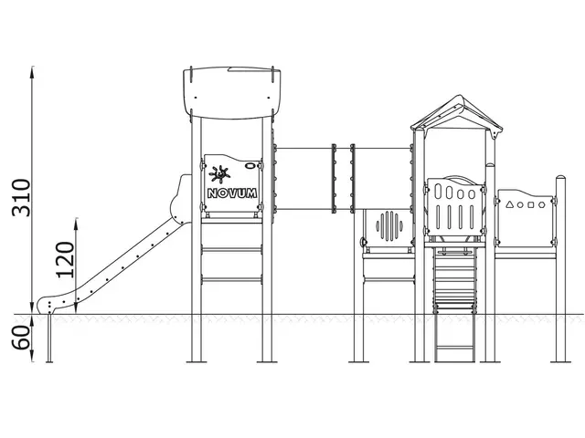 Orbis lekeapparat tårn 15 L659 x B571 x H310 cm 