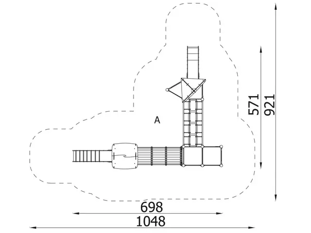 Lekeapparat Tower 15 L745 x B570 x H330 cm 