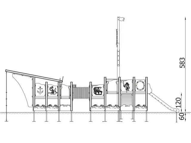 Magellans skip L1041 x B460 x H583 cm 