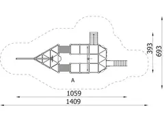 Magellans skip L1041 x B460 x H583 cm