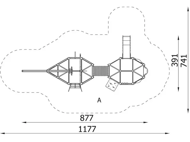 Dias' skip L859 x B391 x H550 cm 