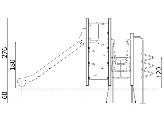 Lekeapparat Platform 13 L230 x B547 x H335 cm 