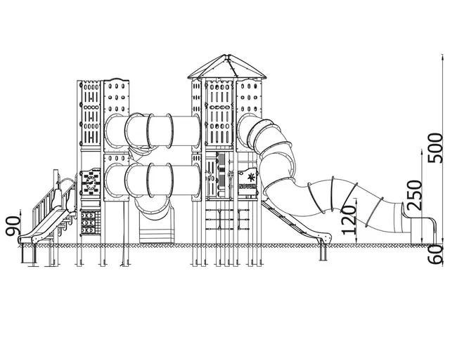 A4K High Tower L1095 x B847 x H500 cm 