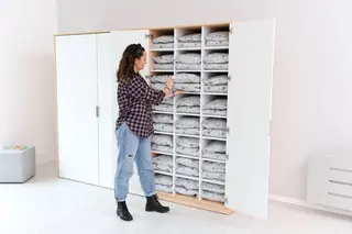 Fix sengetøyskap B98 x D70 x H188 cm