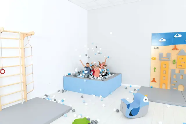 Ballbasseng inkl. baller B200 x D200 x H60 cm 