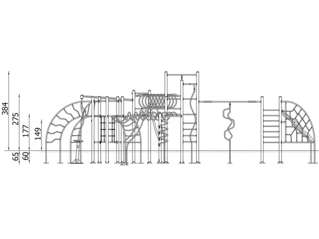 Multiclimber 2 L1300 x B1088 x H384 cm 