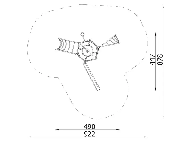 Multiclimber 3 L485 x B448 x H384 cm 