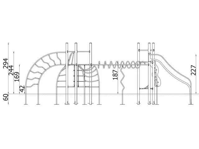 Multiclimber 28 L627 x B946 x H294 cm 