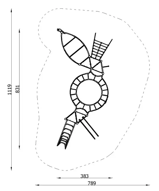 Multiclimber 39 L831 x B383 x H364 cm 