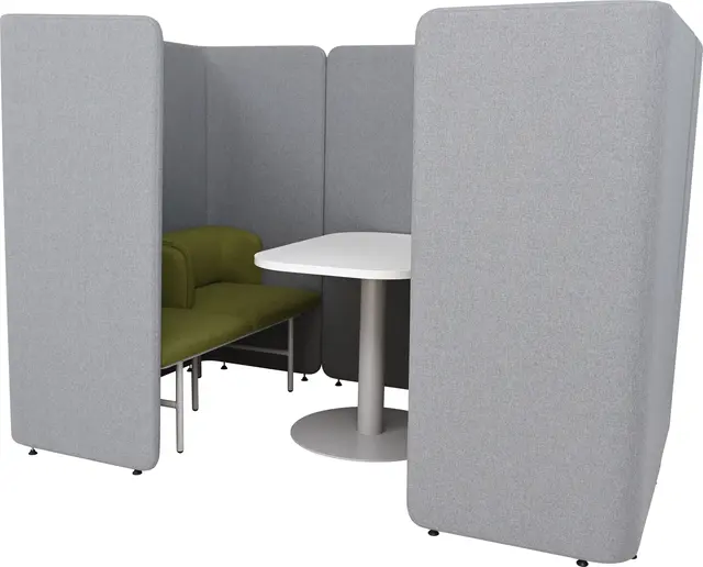 Agora akustikkbås m/sofa og bord B222 x D133 x H150 cm 