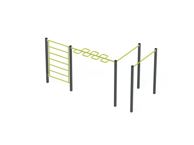 Street workout 02 lime L489 x B236 x H234 cm 