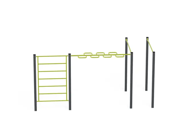 Street workout 02 lime L489 x B236 x H234 cm 