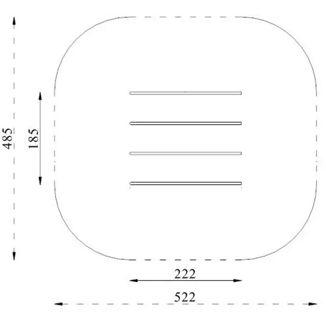Bars L222 x B185 x H122 cm 