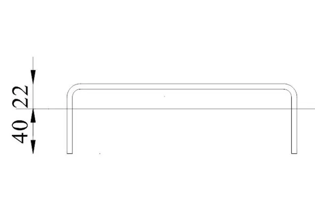 Push up-bars L205 x B75 x H22cm 