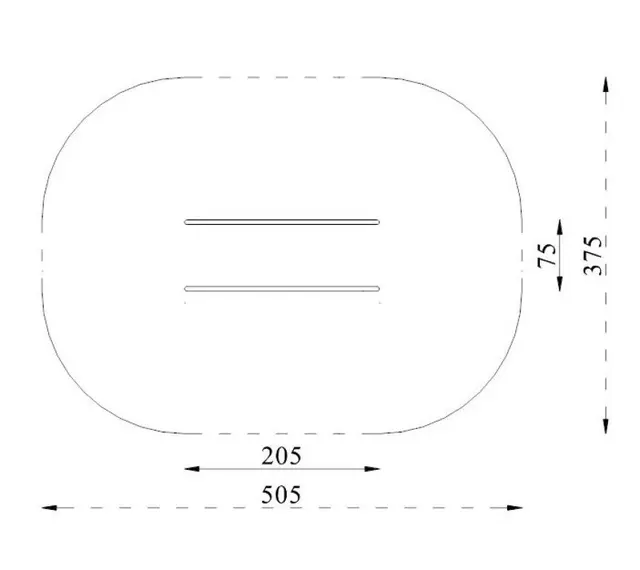 Push up-bars L205 x B75 x H22cm 