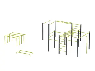 Street workout combo 1 L895 x B918 x H241 cm