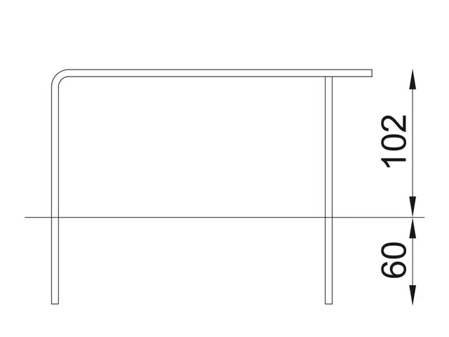 Bars II L222 x B65 x H102 cm 