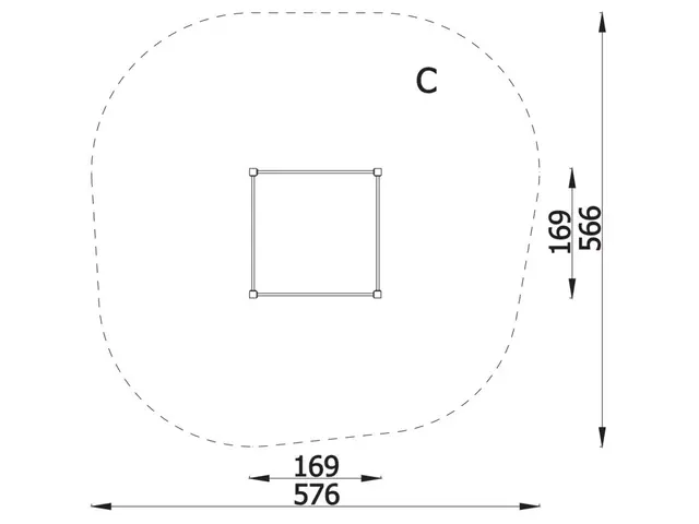 Pull-Up bars L169 x B169 x H234 cm 