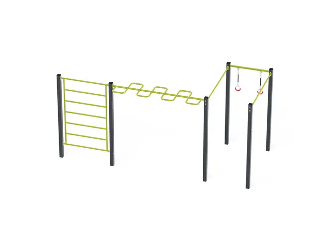 Street workout 03 lime L512 x B236 x H241 cm 