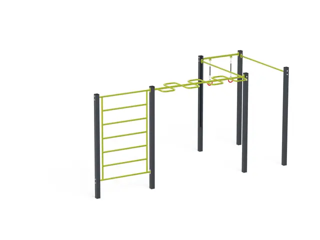 Street workout 03 lime L512 x B236 x H241 cm 