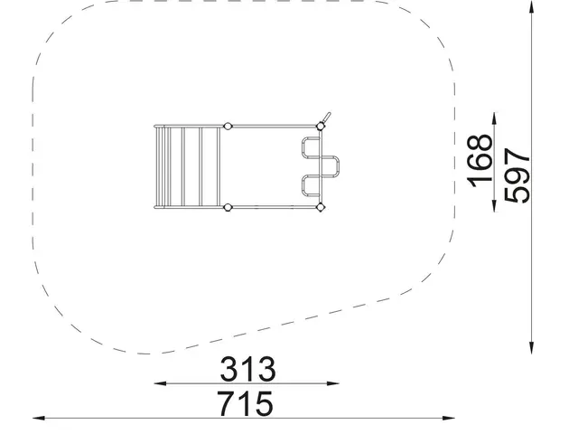Street workout 140 gul L168 x B313 x H304 cm 