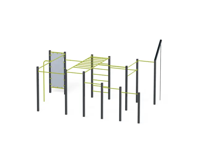 Street workout 06 lime L449 x B659 x H337 cm 