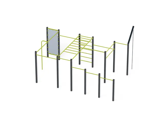 Street workout 06 lime L449 x B659 x H337 cm 