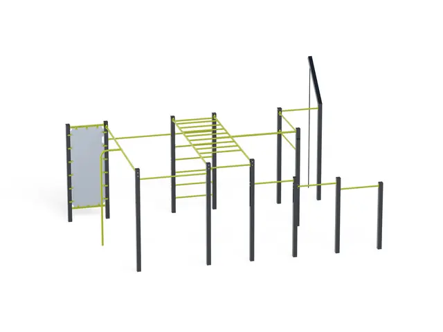 Street workout 06 lime L449 x B659 x H337 cm 