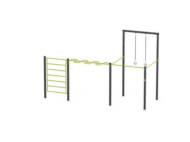 Street workout 07 lime L600 x B236 x H382 cm 