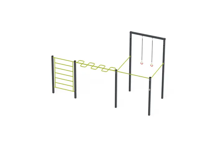 Street workout 07 lime L600 x B236 x H382 cm 