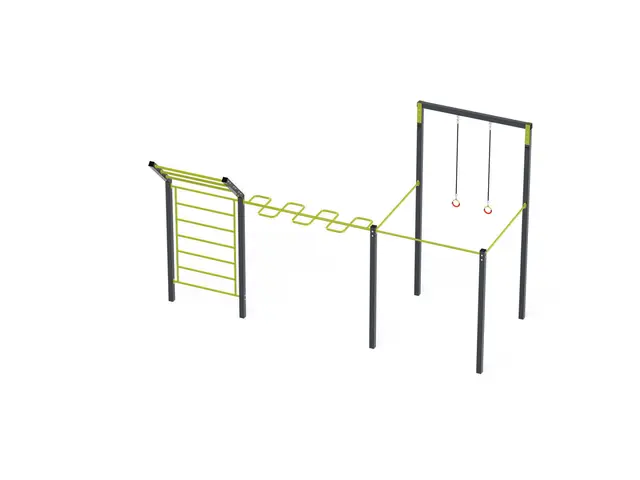 Street workout 08 lime L270 x B600 x H385 cm 