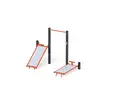 Street workout 09 oransje L157 x B248 x H188 cm