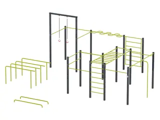 Street workout combo 3 L934 x B910 x H382 cm