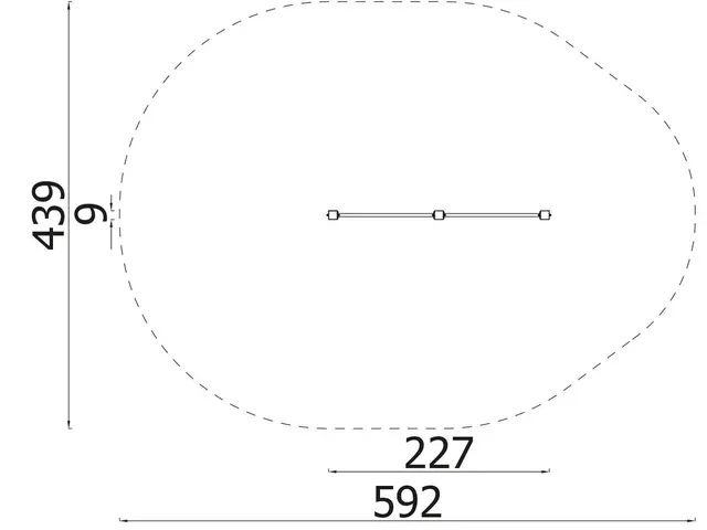 Street workout bars lime L277 x B9 x H243 cm 