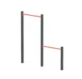 Street workout bars oransje L277 x B9 x H243 cm